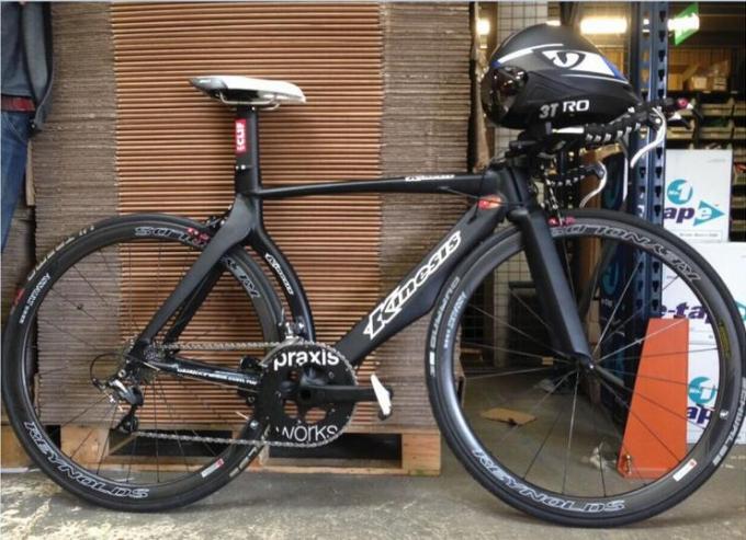 KINESIS KT715 TIME thử nghiệm nhôm hợp kim Triathlon Aero đường đua khung SPF Ironman xe đạp đua 1.8kg 5