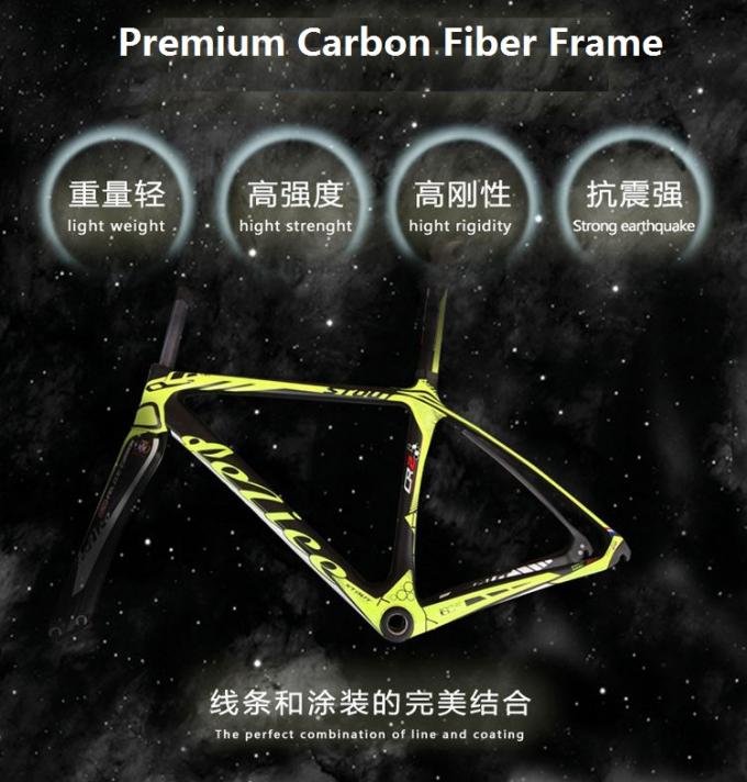700C Carbon Fiber Road Aero Frame+Fork+Seatpost STOUT CR-2 900 Grams BB tương thích với các loại khác nhau 3