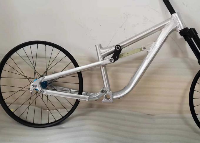 26 inch Junior Full Suspension Mountain Bike Frame XC / Trail Softtail Mtb Xe đạp 3